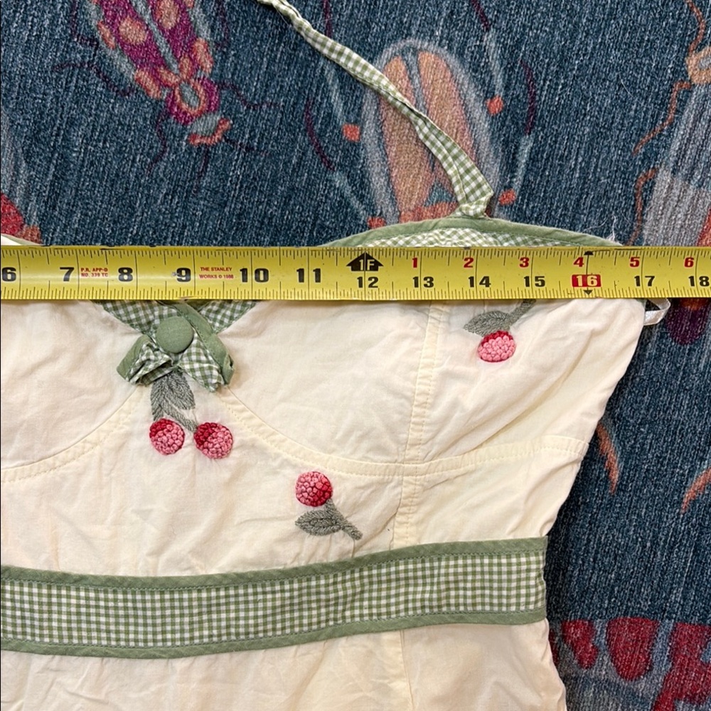 Vintage Anthropologie Odille Cherry Festival Sundress 12 P - Picture 5 of 9